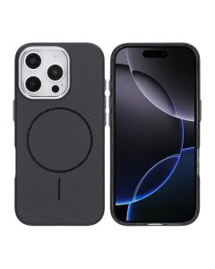 iPhone 16 Pro Mobilskal Carbonmönstrad - Svart