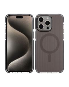 Mönstrat TPU Skal till iPhone 15 Pro Max med MagSafe - Svart