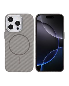 iPhone 16 Pro Mobilskal Carbonmönstrad - Grå