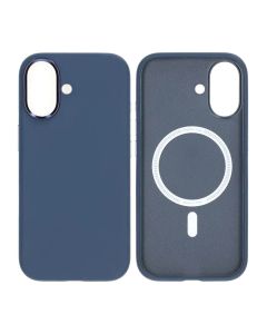 Mobilskal konstläder med Magsafe för iPhone 17 - Blå