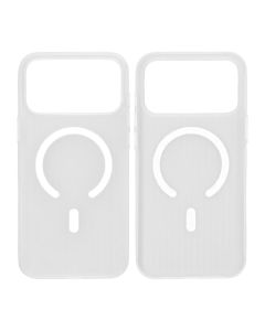 Mobilskal Korrugerad för iPhone 17 Pro - Frostat Vit