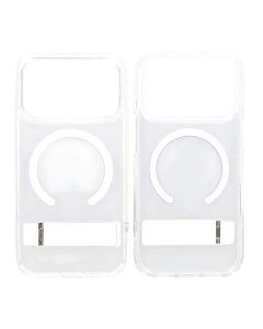 Mobilskal Rvelon med Stativ för iPhone 17 Pro - Transparent