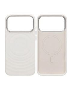 Mobilskal Silikon med Magsafe för iPhone 17 Pro Max - Vit