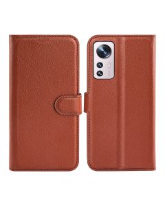 Xiaomi 12 Lite Plånboksfodral med Stativ - Brun- G-SP.se