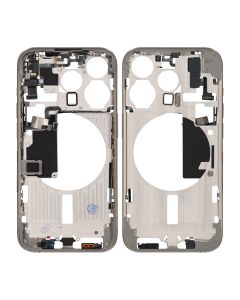 iPhone 15 Pro Mittenram med smådelar OEM - Naturlig Titan