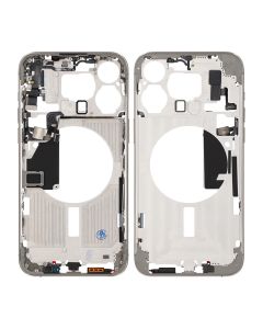 iPhone 15 Pro Max Mittenram med smådelar OEM - Naturlig Titan