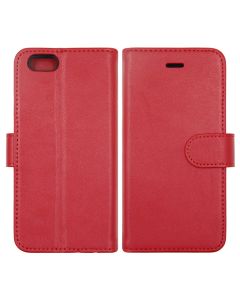 iPhone 6/6S Plånboksfodral Läder med Stativ - Röd- G-SP.se