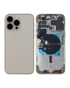 iPhone 14 Pro Max Baksida med Komplett Ram OEM - Guld