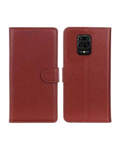 Xiaomi Redmi Note 9 Pro Plånboksfodral med Stativ - Brun- G-SP.se