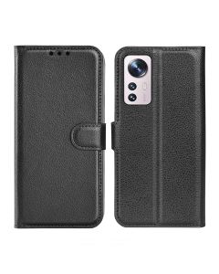 Xiaomi 12 Lite Plånboksfodral med Stativ - Svart- G-SP.se