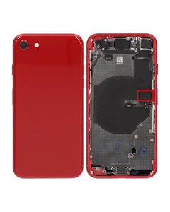 iPhone SE 2020 Baksida med Komplett Ram OEM - Röd