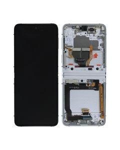 Samsung Galaxy Z Flip 3 5G 2021 (F711) Skärm med LCD Display Original - Silver