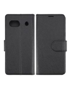 Google Pixel 7A Plånboksfodral med Stativ - Black