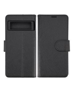 Google Pixel 7 Plånboksfodral med Stativ - Black