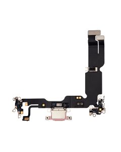 iPhone 15 Plus Laddkontakt med Flexkabel - Rosa
