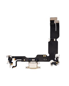 iPhone 15 Plus Laddkontakt med Flexkabel - Gul