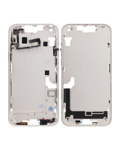 iPhone 14 Plus Mittenram med smådelar OEM - Vit