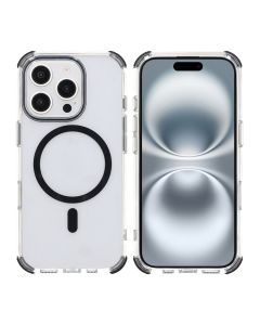 iPhone 16 Pro Max Rvelon Mobilskal Magnet med Kantskydd - Svart