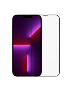 Skärmskydd iPhone 13 Pro Max/14 Plus - 3D Härdat Glas Svart- G-SP.se