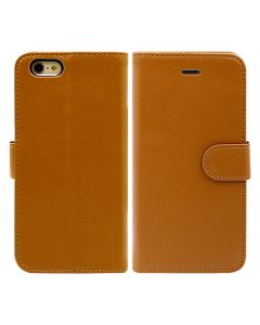 iPhone 6/6S Plånboksfodral Läder med Stativ - Brun- G-SP.se