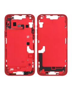 iPhone 14 Plus Mittenram med smådelar OEM - Röd