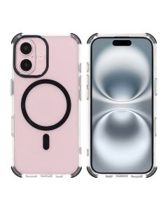 iPhone 16 Rvelon Mobilskal Magnet med Kantskydd - Svart