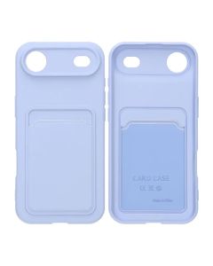 Mobilskal Silikon med Korthållare för iPhone Air - Lila