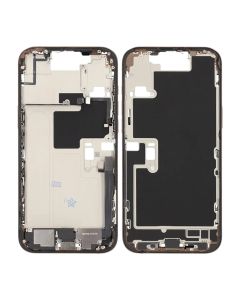 Mittenram med smådelar för iPhone 16 Pro Max - Sandfärgad Titan OEM