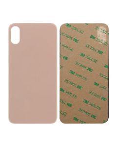 iPhone XS Baksida Glas med Självhäftande tejp - Guld