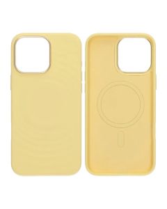 Mobilskal Silikon för iPhone 16 Pro Max - Gul med Kameraskydd