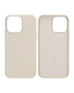 Mobilskal Silikon för iPhone 15 Pro Max - Vit med Kameraskydd