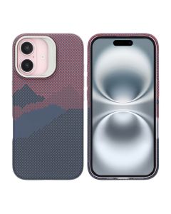 iPhone 16 Skal med Magsafe och Utfällbart Stativ - Berg Röd