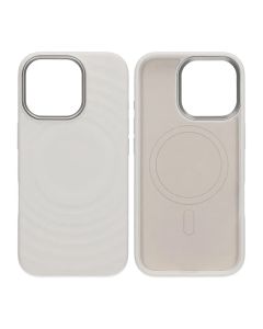 Mobilskal Silikon med Magsafe för iPhone 17 - Vit