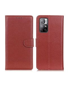 Xiaomi Redmi Note 11 Plånboksfodral med Stativ - Brun- G-SP.se