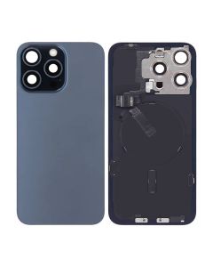 iPhone 15 Pro Max Baksida Glas Komplett OEM - Blå