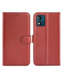 Motorola Moto E13 Plånboksfodral med Stativ - Brun