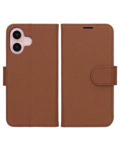 iPhone 16 Plus Plånboksfodral med Stativ - Brun