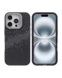 iPhone 16 Pro Skal med Magsafe och Utfällbart Stativ - Rymdsvart