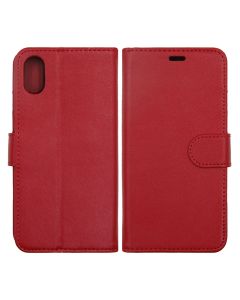 iPhone X/XS Plånboksfodral Magnet Läder med Stativ G-SP - Röd- G-SP.se