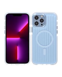 Mönstrat TPU Skal till iPhone 13 Pro Max med MagSafe - Blå