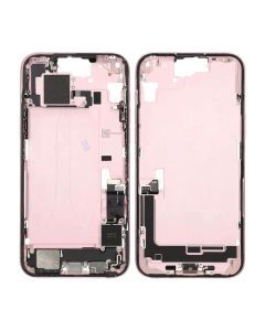 Mittenram med smådelar för iPhone 15 Plus - Rosa OEM
