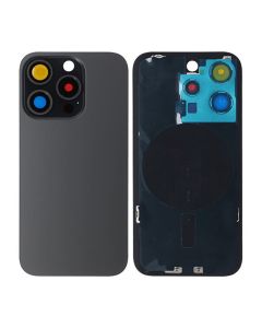 iPhone 15 Pro Baksida Glas med Magsafe Magnet - Svart