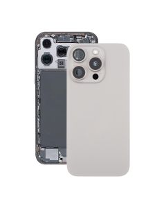 iPhone 16 Pro Max Baksida Glas Komplett OEM - Naturlig Titan