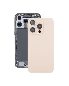 iPhone 16 Pro Max Baksida Glas Komplett OEM - Sandfärgad titan