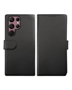Samsung Galaxy S23 Ultra Plånboksfodral Magnet Rvelon - Svart- G-SP.se