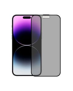 Skärmskydd Privacy Härdat Glas iPhone 16 Pro Max - Svart (miljö)