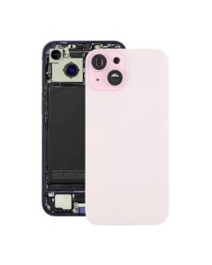 iPhone 15 Plus Baksida Glas med Magnet och Kameralins - Rosa