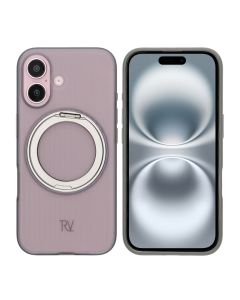iPhone 16 Rvelon Skal Roterande Magnet Stativ - Grå