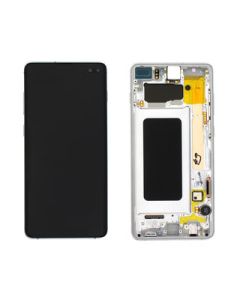 Samsung Galaxy S10 Plus Skärm med LCD Display Original - Vit- G-SP.se