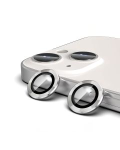 iPhone 13/13 Mini Kameralins skydd med Ram - Silver- G-SP.se